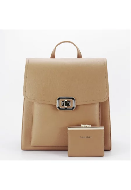 Премиум затворена белодробна раница Chris Bella CB2425-3 127 15838 - Камел