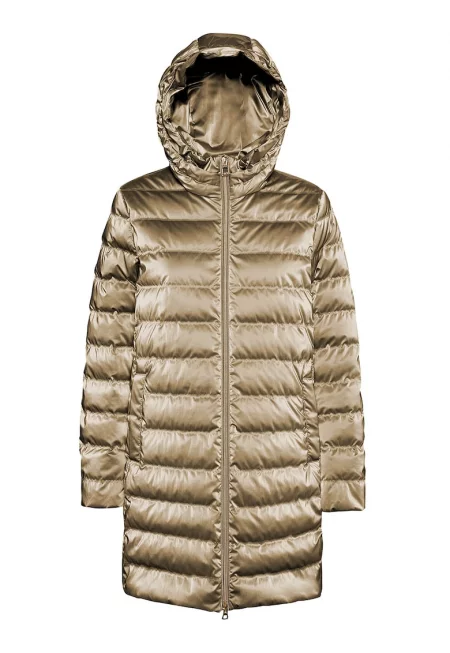 Пухено зимно яке с капитониран дизайн