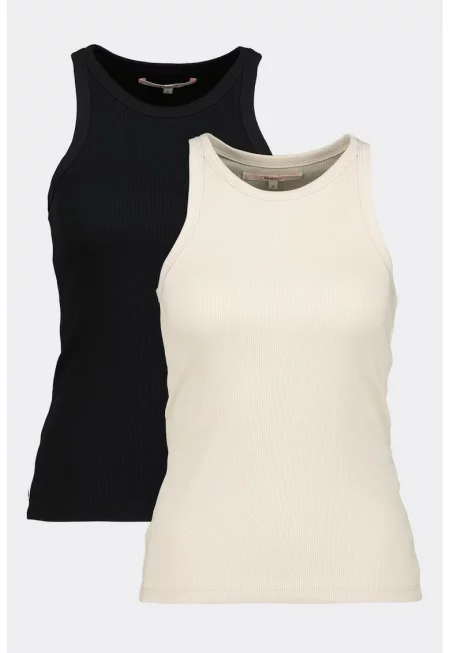 Рипсен топ от органичен памук - 2 части