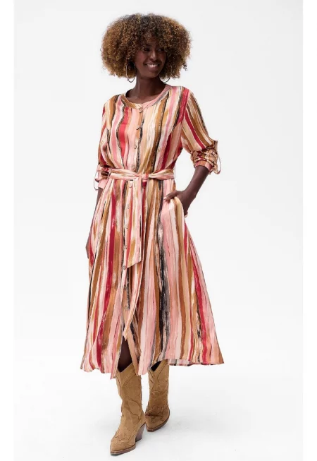 Rochie-camasa cu model abstract Sakko