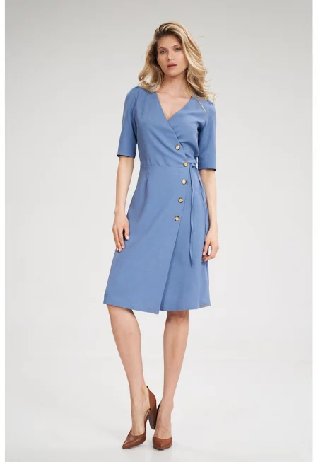 Рокля  къс ръкав - полиестер