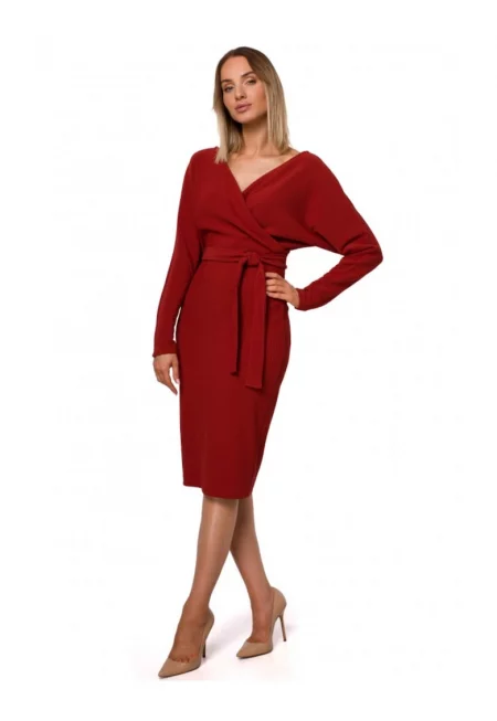 Рокля - Полиестер/Еластан - Жълт - Червен