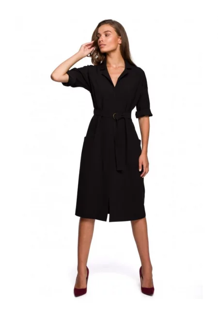 Рокля с джобове  полиестер