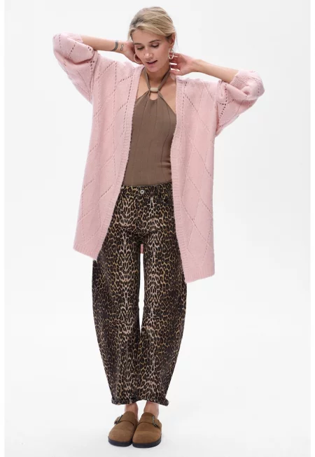 синя сянка - Жилетка с ажурен модел - Един размер