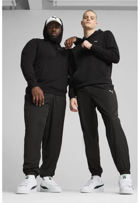 Спортен панталон с еластична талия - Черен