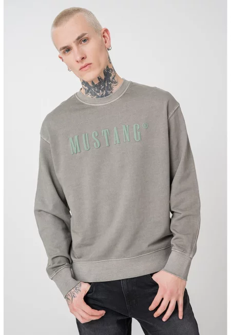 Суитшърт Auburn с овално деколте и лого