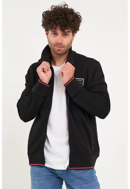 Суитшърт с цип и лого