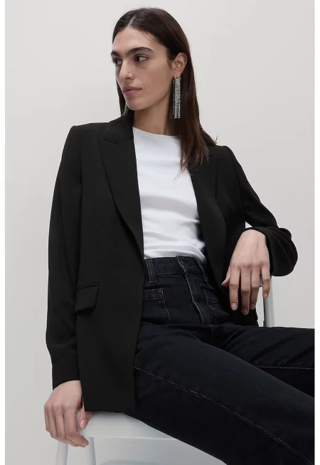 Свободно сако - Черен
