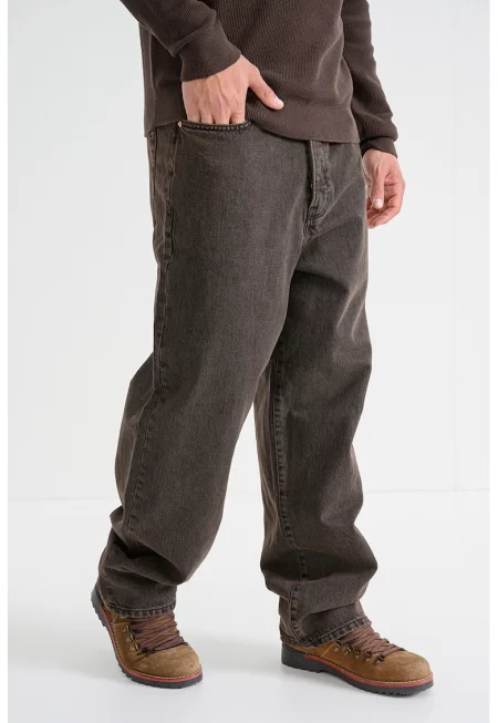 Свободно яке с копчета - Тъмнокафяв