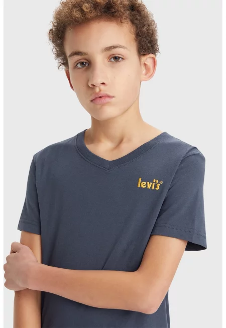 Тениска от органичен памук с шпиц