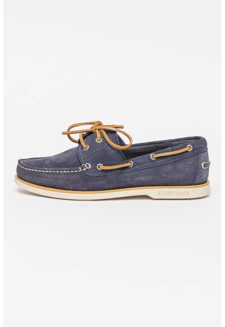 Велурени мокасини Navigator - Тъмносин