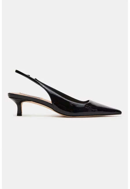 Заострени обувки Kari с отворена пета - Черен
