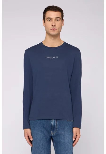 Блуза с овално деколте и лого