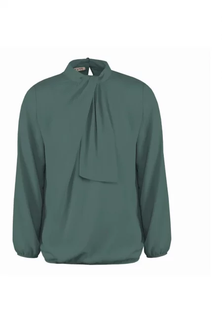 Блуза със свободна кройка и панделка