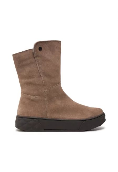 Боти 9-26403-43 Бежови -  Естествена кожа