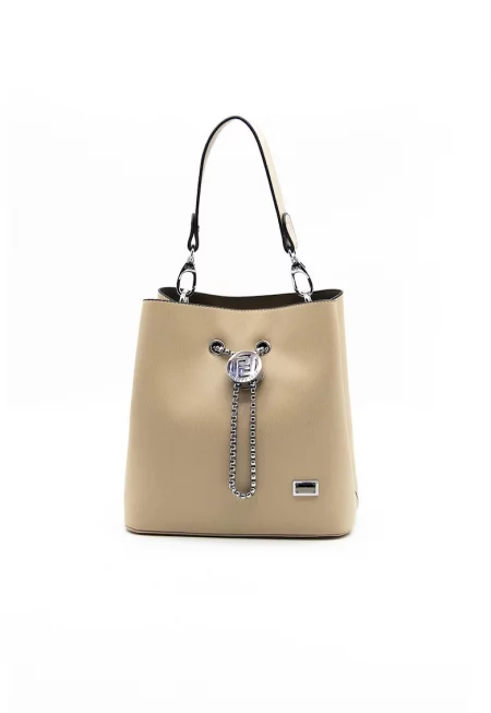 Чанта от еко кожа - Бежов