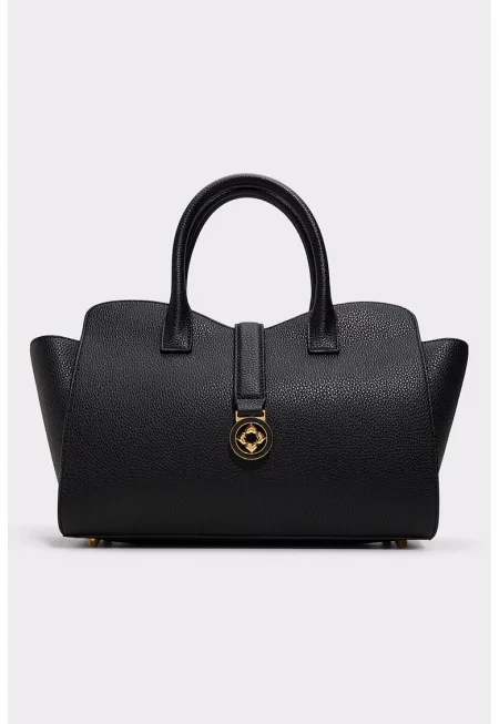 Чанта през рамо Georgina от еко кожа - Черен