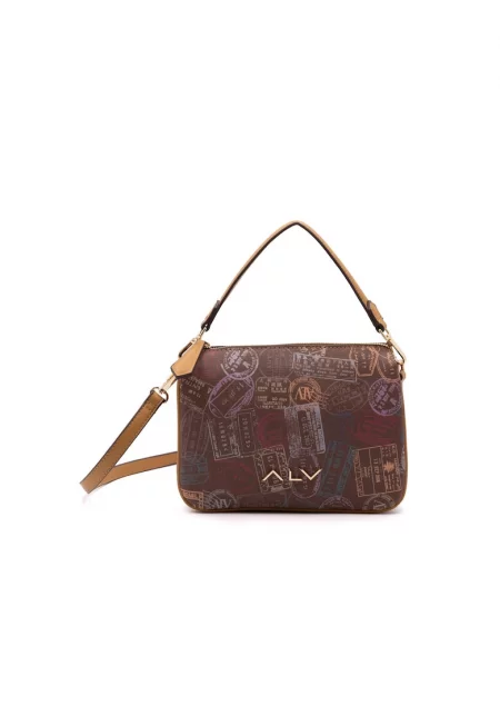 Чанта през рамо от еко кожа с цип