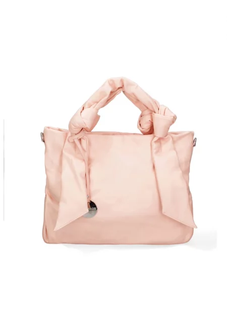 Чанта за рамо от еко кожа - Розово