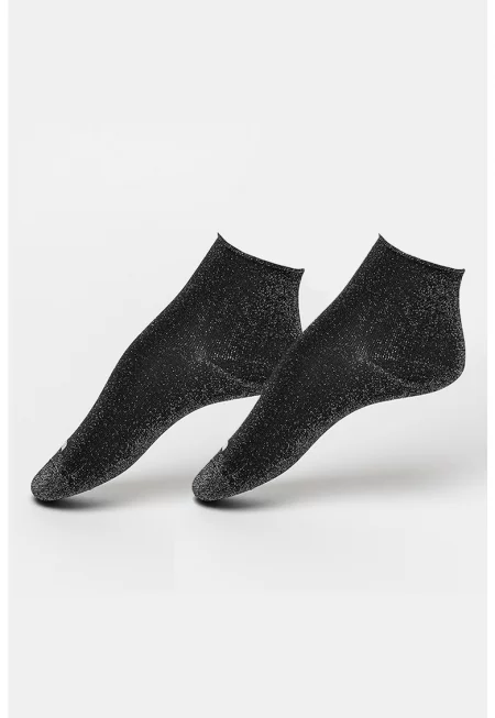 Чорапи до глезена с лурекс - 2 чифта