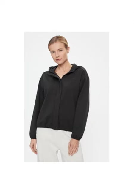 Дамска блуза -  303092115 - Полиестер/Памук - Черна - Черен