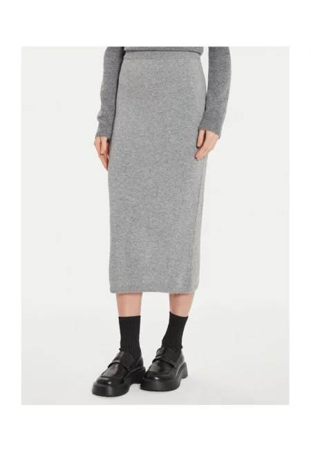 Дамска пола -  304913365 - Вискоза/Вълна/Полиамид - Сива - Сив