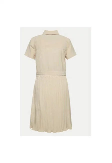 Дамска рокля -  303845056 - Полиестер - Бежов