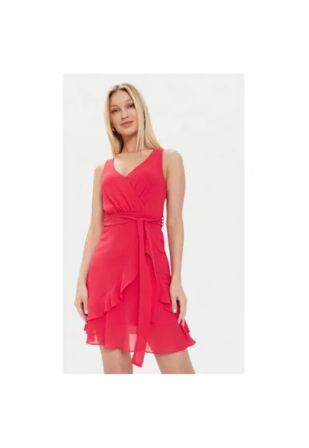 Дамска рокля -  303918972 - Полиестер/Рециклиран полиестер - Черен