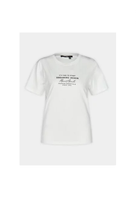 Дамска тениска -  303698515 - Памук - Бяла - Бял