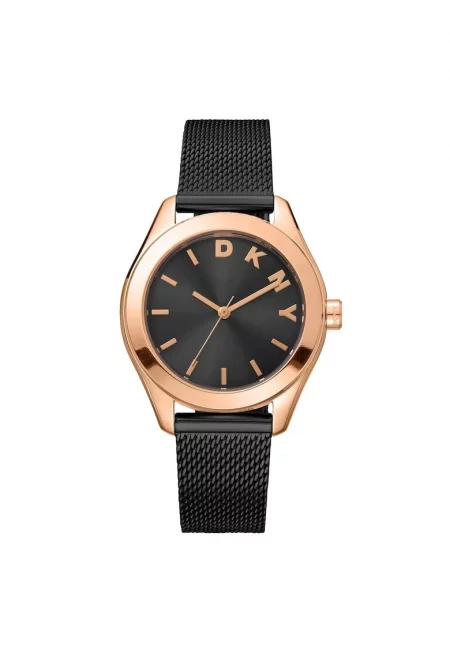 Дамски часовник  DK1L032M0065 черен стомана 34мм 5ATM