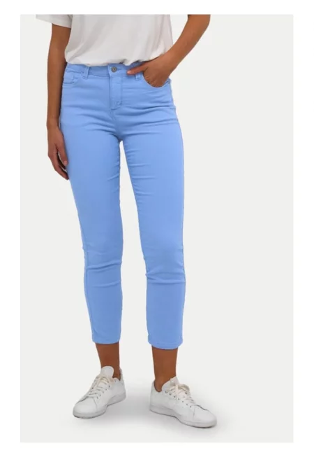 Дамски дънки - кафе - 582036 - Небесно син - Памук