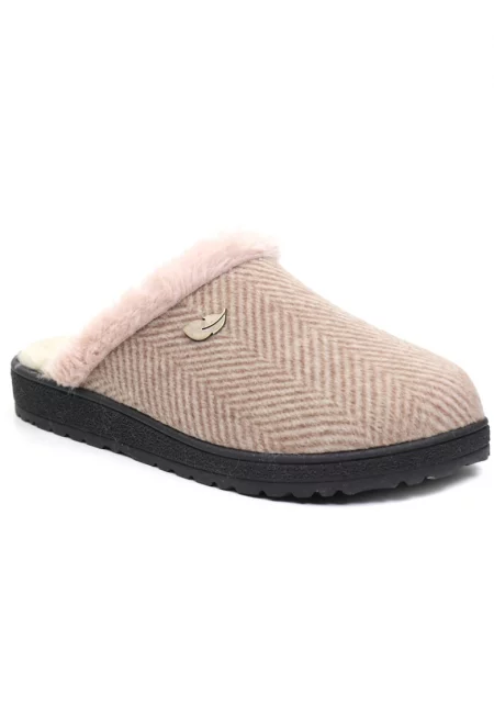 Дамски домашни чехли R80001 бежови