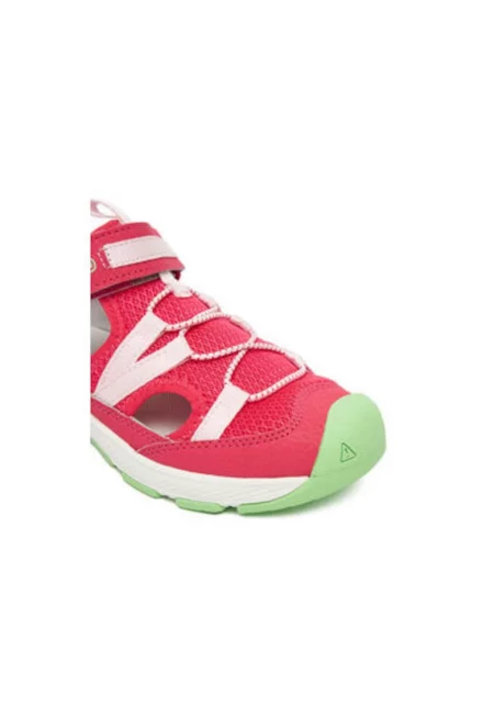 Дамски сандали - 1030676 -  Текстил - Розово