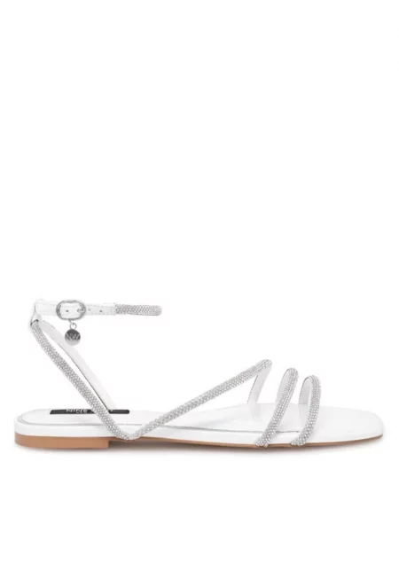 Дамски сандали -  590558859514436 - Синтетика - Бял