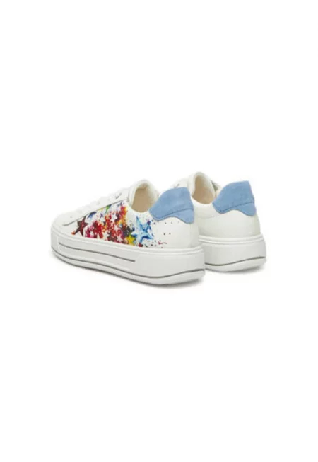 Дамски спортни обувки - 12-23003-95 -  Екокожа - Многоцветен