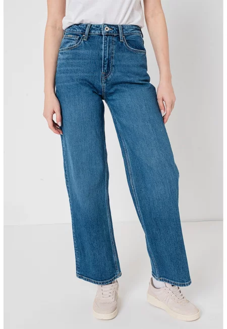 Дънки с широк крачол - Син