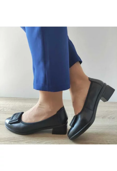 Ежедневни дамски обувки  19-12 - Черен - Черен