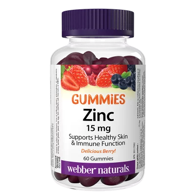 Имунитет - Цинк (глюконат) Гъми 15 mg, 60 желирани таблетки с плодов вкус