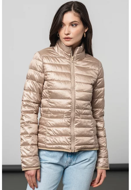 Капитонирано зимно яке с джобове