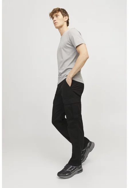 Карго панталон с памук - Черен