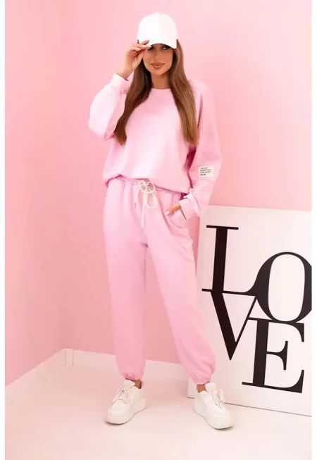 Комплект блуза и панталон с връзки - Един размер