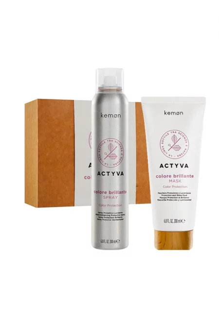 Комплект за боядисана коса  Actyva Colore Brillante: Спрей 200 мл - Маска 200 мл
