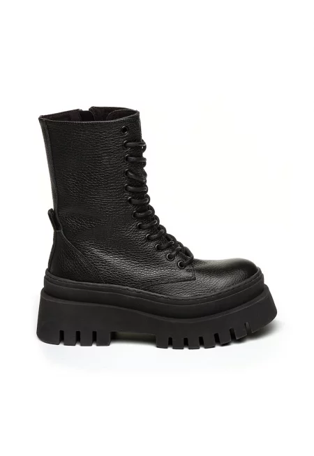 Кожени боти Coast - Сребрист