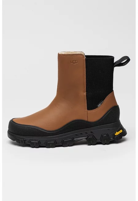 Кожени боти Metrotrek тип Chelsea - Черен/Канелено кафяво