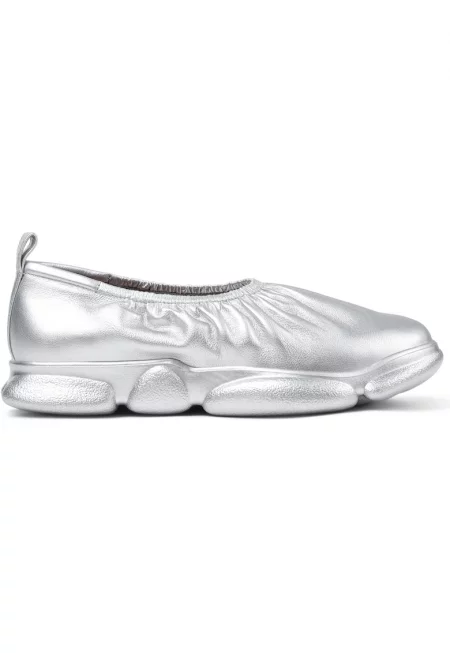 Кожени спортни обувки Karst 1463 с лесно обуване - Светло сив