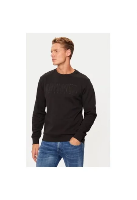 Мъжка блуза -  304749346 - Памук - Черен - Черен