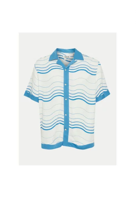 Мъжка риза  303528836 - Вискоза - Синя - Син