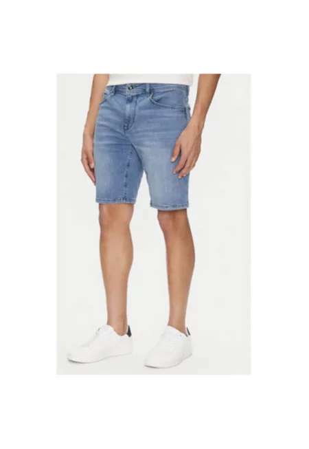 Мъжки дънкови шорти  10018247 30043024 - памук - син - Син