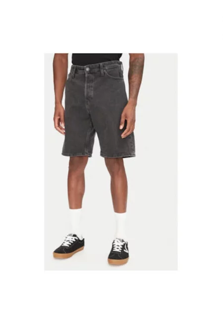 Мъжки дънкови шорти Jack Jones - 12269532 - памук - черен