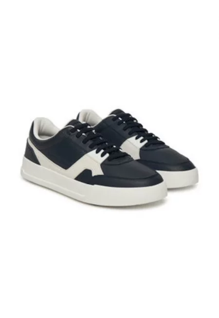 Мъжки кецове -  305552648 - естествена кожа - тъмносин/бял